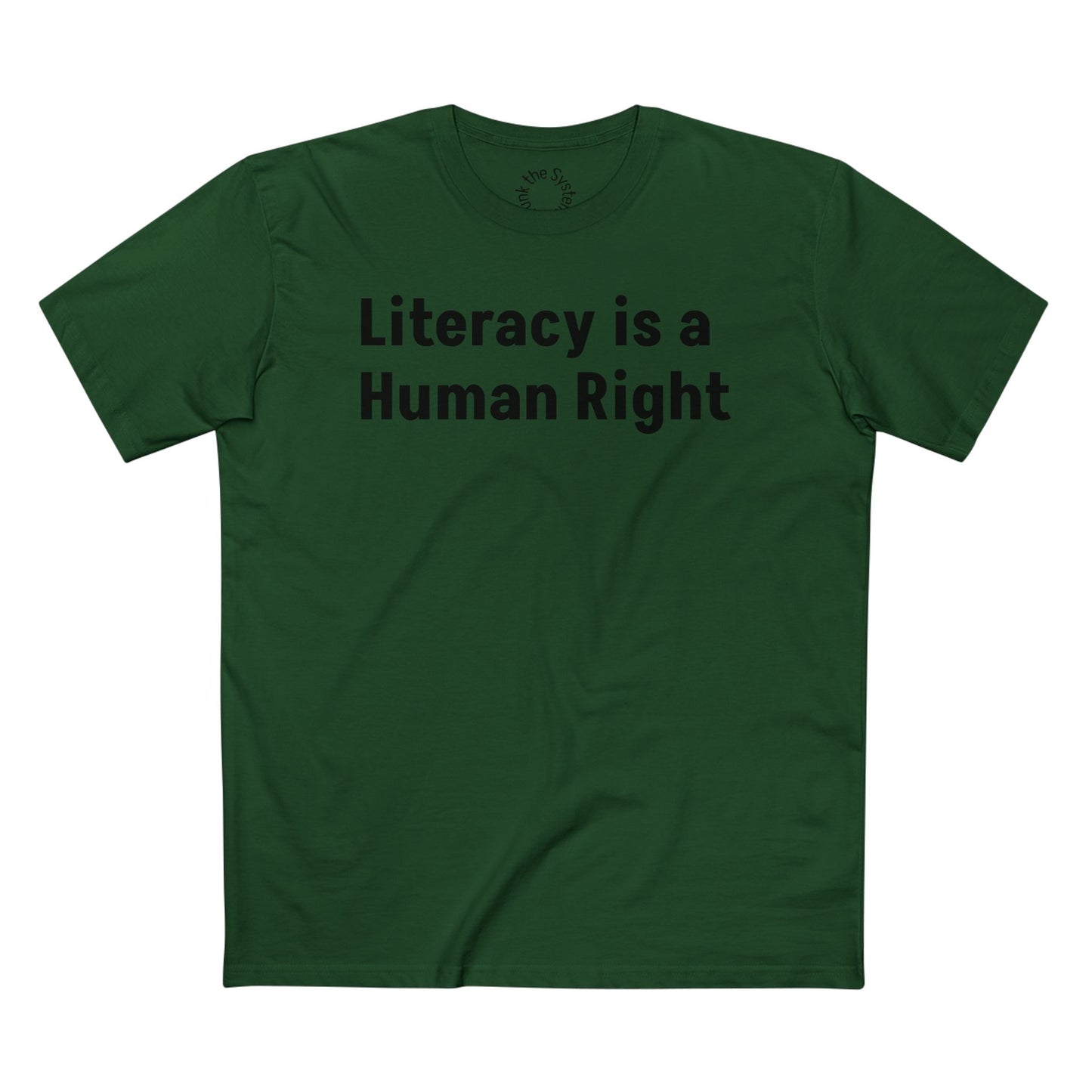 Literacy is a Human Right Staple Tshirt