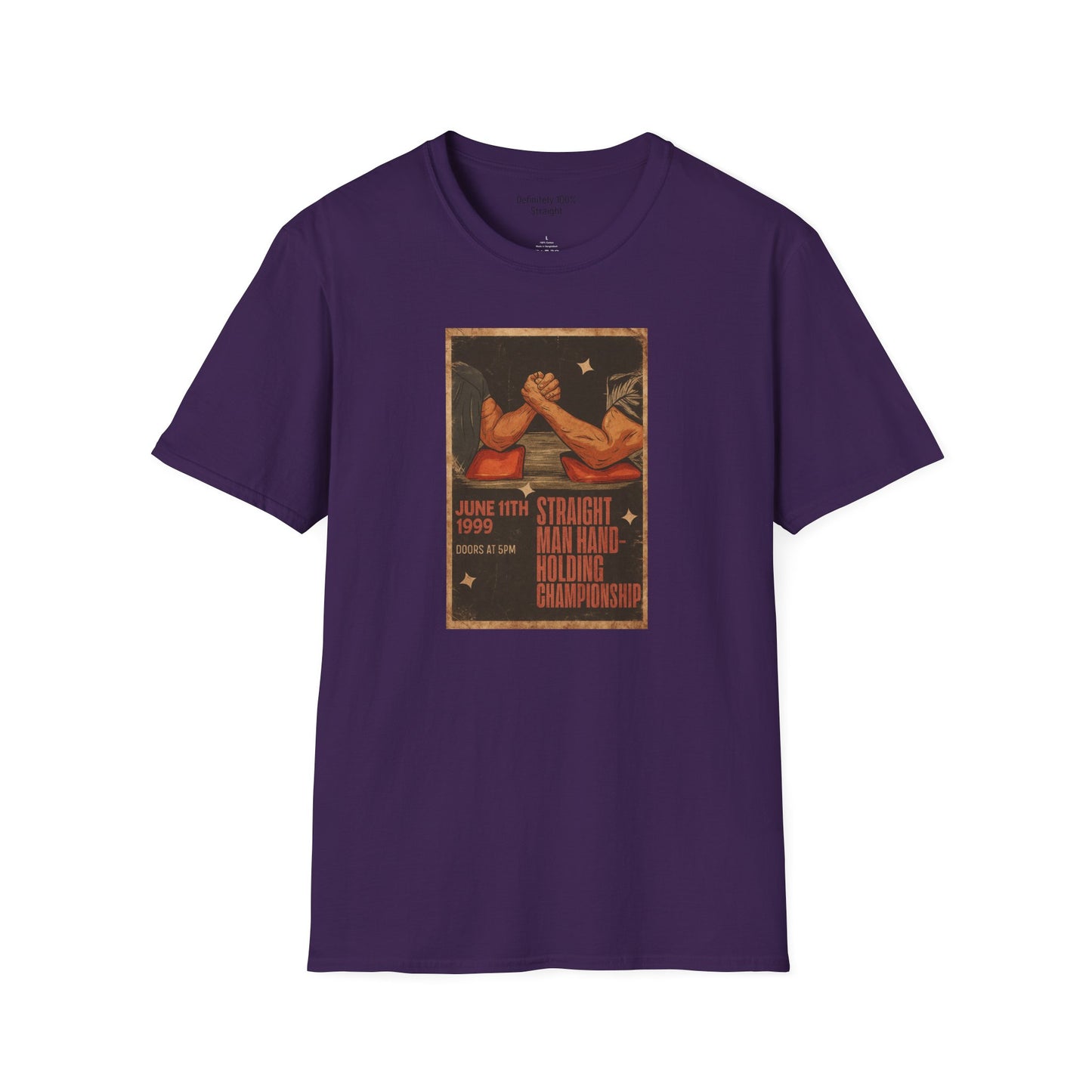 Straight Man Hand-Holding Championship Unisex T-Shirt