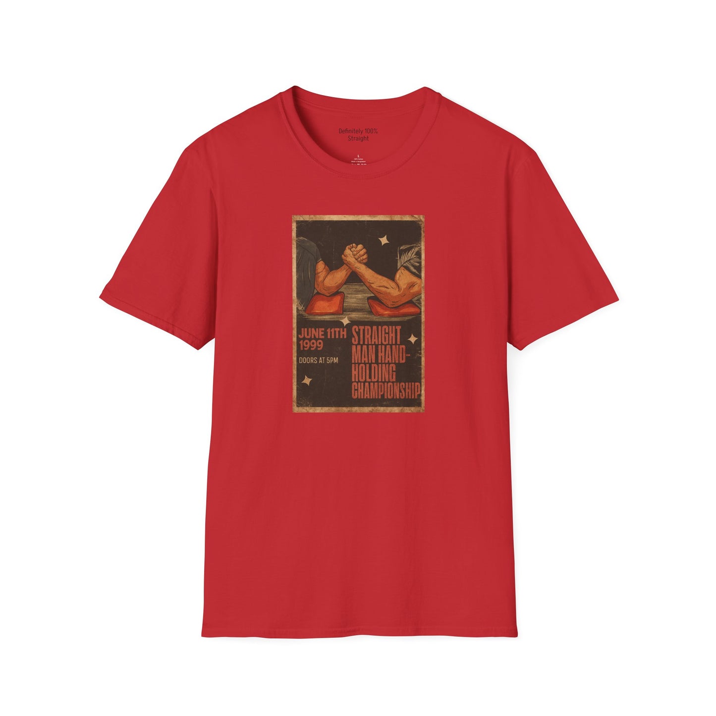 Straight Man Hand-Holding Championship Unisex T-Shirt