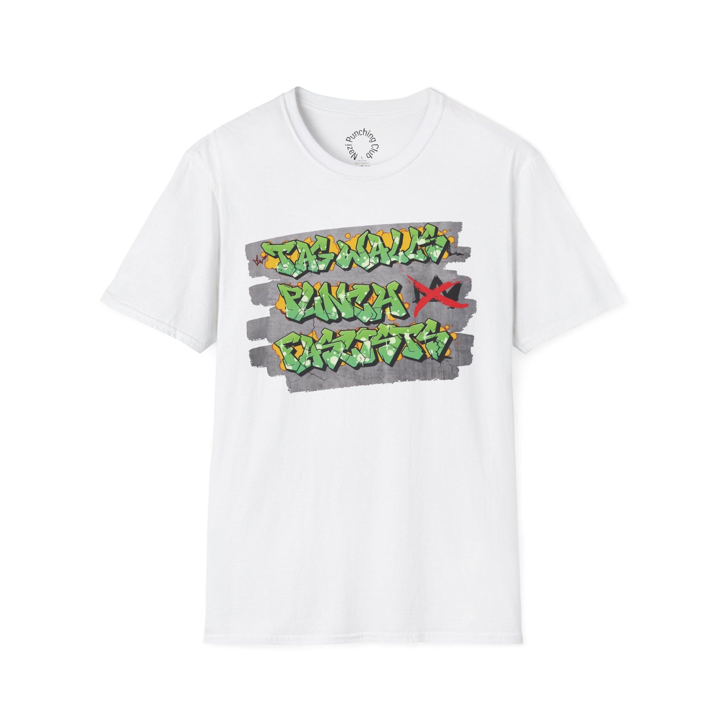 Tag Walls, Punch Fascists Softstyle T-shirt