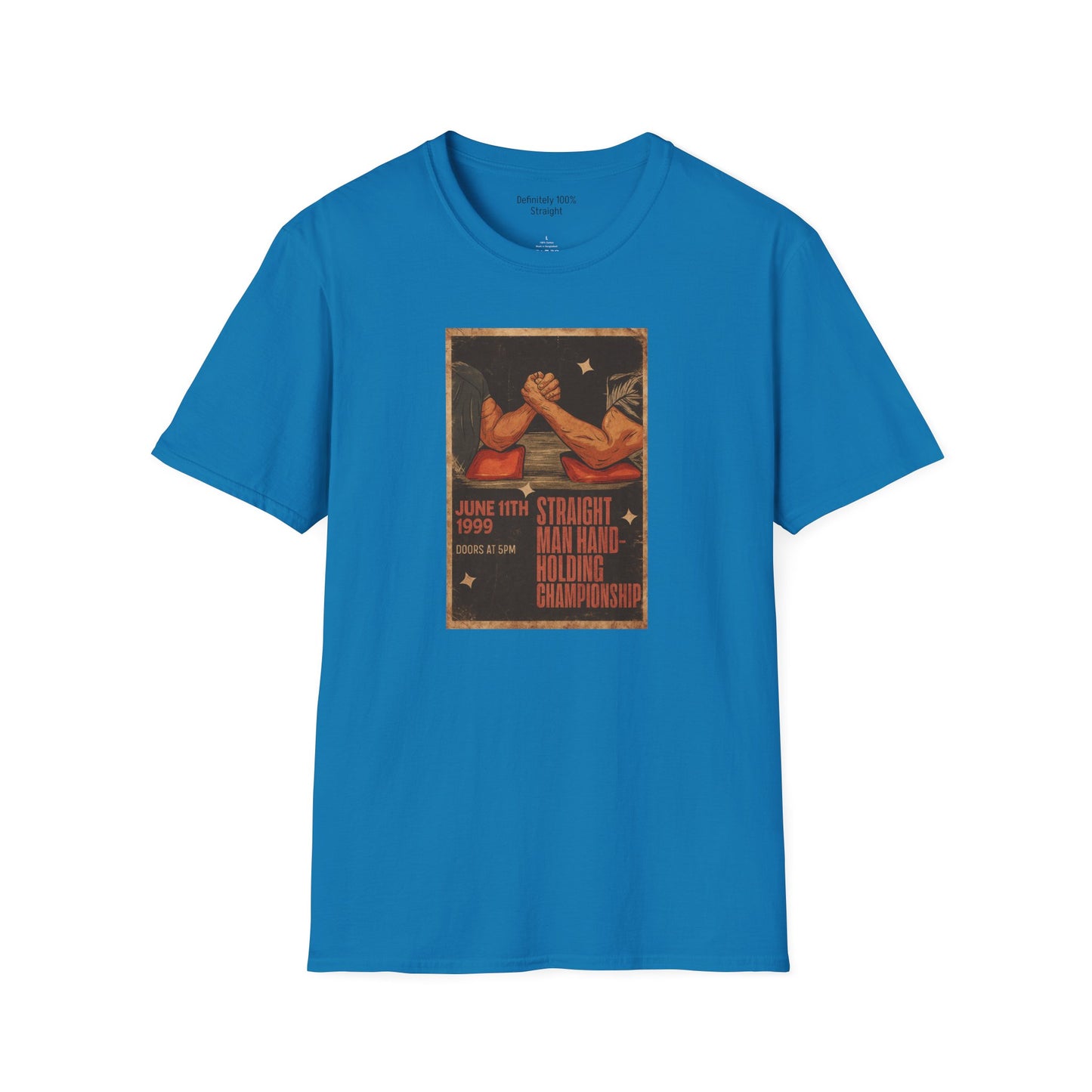 Straight Man Hand-Holding Championship Unisex T-Shirt
